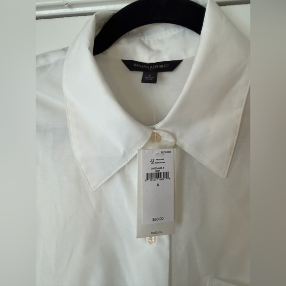 NWT Banana Republic Factory pleated back “mullet” blouse - Picture 6 of 14